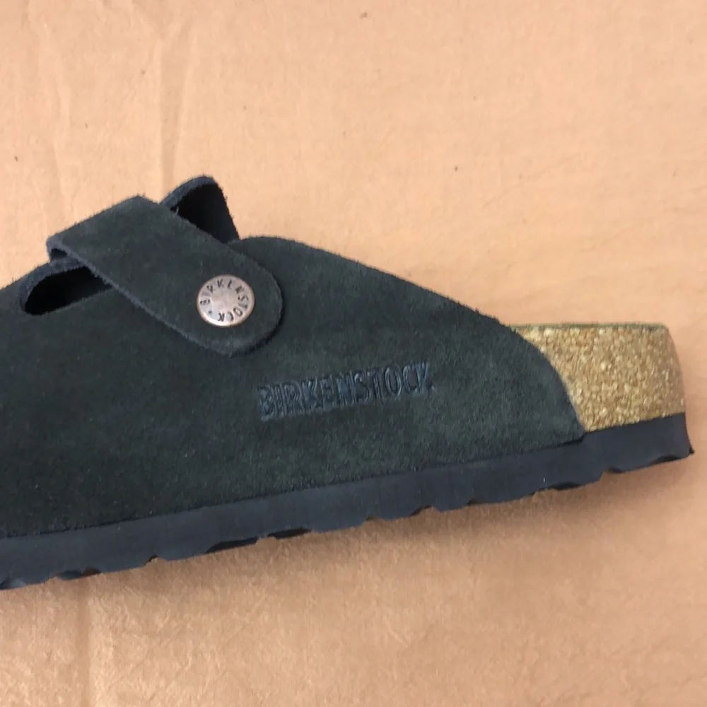 🔥 NWT Women's Mocha Suede Birkenstock Boston Shoes - Narrow Fit - Picture 4 of 5